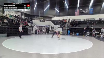 165 lbs Cons. Semi - Hayden Brown, Oklahoma City vs Jared Remington, Unattached