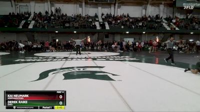 149 lbs Quarterfinal - Kai Neumark, Northwestern vs Derek Raike, Ohio