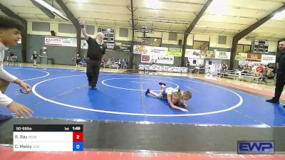 50-55 lbs Rr Rnd 3 - Rhett Ray, Ogden's Outlaws Wrestling Club vs Cason Meloy, Jackson County Wrestling Club