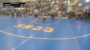 145 lbs Quarterfinal - Zach Hill, Seneca Valley vs Jacob Chacon, Montour