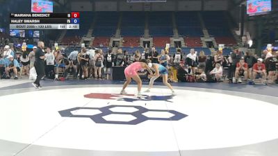 130 lbs Cons. Rd Of 16 - Mariaha Benedict, Iowa vs Haley Smarsh, Pennsylvania