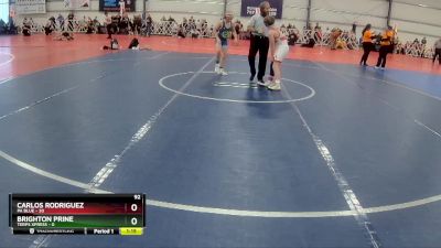 92 lbs Rd# 7- 10:45am Saturday Final Pool - Brighton Prine, Terps Xpress vs Carlos Rodriguez, PA Blue