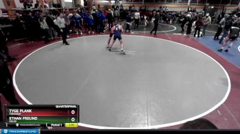 145 lbs Quarterfinal - Ethan Freund, Kelso vs Tyge Plank, Tonasket