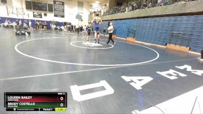 127 lbs Cons. Round 2 - Brody Costello, Highland vs Louden Bailey, Deer Park