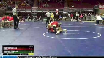 1 lbs Cons. Round 1 - Indy Ferguson, Lisbon vs Logan Hageman, South Winneshiek