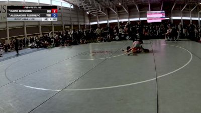 100 lbs Quarters - David McClurg, California vs Alesandro Restrepo, Vougar Honors Wrestling Inc.