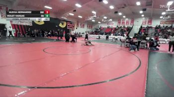 125 lbs Cons. Round 6 - Alexia Hernandez, Rio Mesa vs Violet VArgas, Frontier