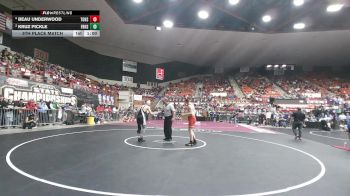 138 lbs 5th Place Match - Kruz Pickle, Frontenac HS vs Beau Underwood, Tonganoxie HS