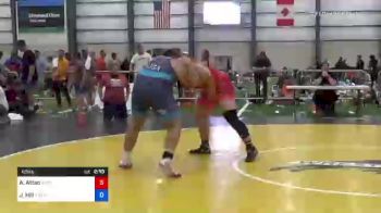125 kg Semifinal - Aden Attao, Suples Wrestling Club vs Josiah Hill, Arkansas Regional Training Center