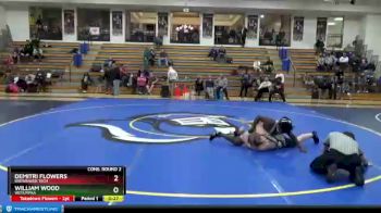 197 lbs Cons. Round 2 - Demitri Flowers, Brewbaker Tech vs William Wood, Wetumpka