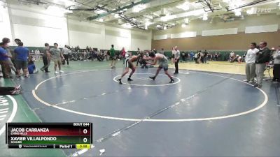 175 lbs Cons. Round 3 - Xavier Villalpondo, Schurr vs Jacob Carranza, Chino Hills