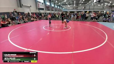 120 lbs Semifinal - Caleb Inmon, Texas Eagle Wrestling Academy vs Seth Miller, Rockwall Training Center