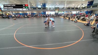 121 lbs Semifinal - Emma Mantei, Unattached vs Cheyenne Frank, Unattached