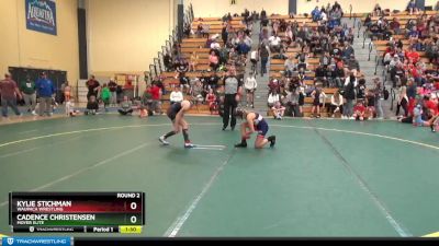 105 lbs Round 2 - Cadence Christensen, Moyer Elite vs Kylie Stichman, Waupaca Wrestling