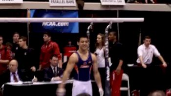 NCAA Mens Gymnastics Event Finals:Tyler Mizoguchi - Parallel Bars 2011