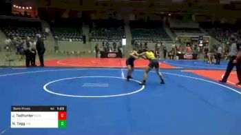 115 lbs Semifinal - Jordyn Todhunter, Broken Arrow Girls vs Nevaeh Tagg, JAY HIGH SCHOOL