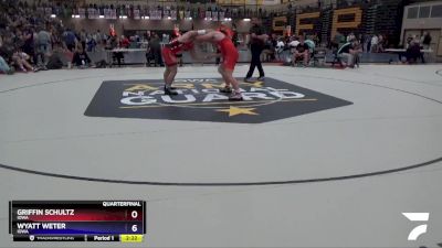 215 lbs Quarterfinal - Griffin Schultz, Iowa vs Wyatt Weter, Iowa