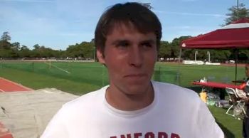 Elliott Heath after 1500-800 double victory at the 2011 Cal Stanford Big Meet
