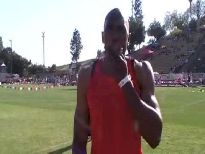 Greg Nixson, 1st mens 200, 2011 Mt. SAC Relays