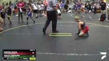 92 lbs Round 3 (6 Team) - Porter Adams, Backyard Brawlers vs Rocco Cartalino, The Fort Hammers