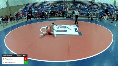 12U Boys - 108 lbs Cons. Round 2 - Caden Peters, Derby City Legends - LLC vs Salvatore Pitzarella, South Hills Wrestling Academy