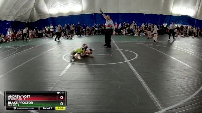 64 lbs Round 1 (6 Team) - Andrew Yost, CP Wrestling vs Blake Proctor, Silo WC