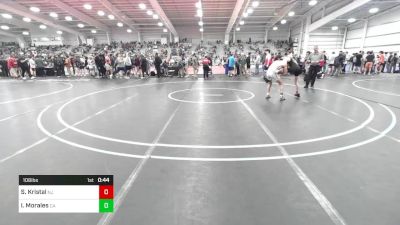 106 lbs Consi Of 32 #2 - Sebastian Kristal, NJ vs Ian Morales, CA