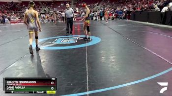 4A 107 lbs Cons. Round 2 - Dane Padilla, St Pius X vs Juanito Mondragon, Espanola Valley