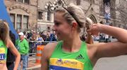 Brie Felnagle finishing 4th at 2011 Boston Marathon BAA Road Mile