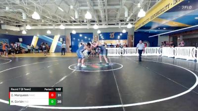 285 lbs Round 7 (8 Team) - Holden Corbin, Panhandle Gator Dogs vs Chris Marqueen, Palm Harbor WC