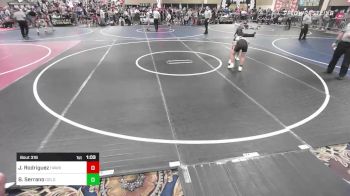 98 lbs Quarterfinal - Jayden Rodriguez, Hawkeye/Speakeasy WC vs Berdji Serrano, Gold Rush Wr Ac