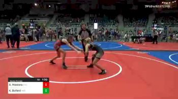 91 lbs Semifinal - Ashlyn Masters, Salina vs Katie Buford, Hurricane Wrestling Academy