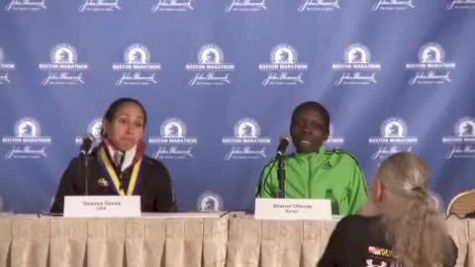 Desiree Davila recaps her second place 2:22:38 american course record finish at 2011 Boston Marathon