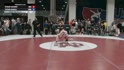 55 kg Cons. Rd Of 64 - Ethan Hauser, New York vs Tatum Garcia, Bear Cave Wrestling Club