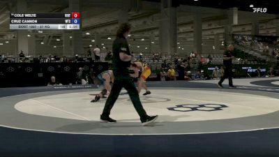 57 kg Cons. Rd Of 64 - Cole Welte, Viking RTC vs Cruz Cannon, Wichita Training Center