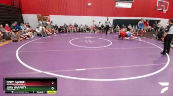 165 lbs Round 1 (6 Team) - Jory Garrett, Choctaw vs Cody Savage, Spartan Mat Club