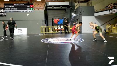 Junior Boys - 113 lbs Quarters - Alex Salas, Matilda Torres High School Wrestling vs Madan Stoner, Royal High School Wrestling