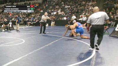 285 lbs Quarterfinal - Sammy Seja, Buchanan (CS) vs Fabian Martinez, Alisal (CC)