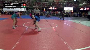 130 lbs Champ. Round 2 - Addison Bohrman, Bozeman Wrestling Club vs Viviana Soto, CWC Thunder