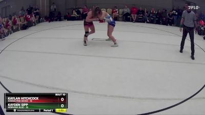 138 lbs Round 3 (8 Team) - Kaylan Hitchcock, Kansas Pink Gecko vs Kayden Sipp, Nebraska Blue