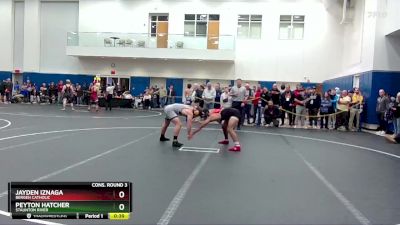 150 lbs Cons. Round 3 - Jayden Iznaga, Bergen Catholic vs Peyton Hatcher, Staunton River