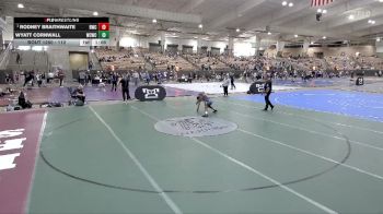 112 lbs Semifinal - Rodney Braithwaite, Rockvale Wrestling Club vs Wyatt Cornwall, Williamson County Wrestling Cl