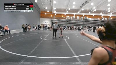 40 lbs Round 5 (6 Team) - Aurora Singh, Neighborhood Wrestling vs John Harmon, Capital City WC