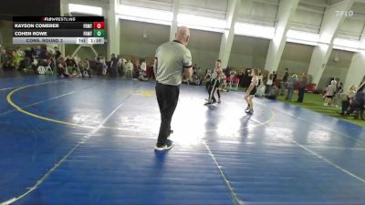 73 lbs Cons. Round 3 - Cohen Rowe, Champions Wrestling Club vs Kayson Comerer, Green River Grapplers Wrestlin