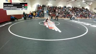 138 lbs Champ. Round 3 - Riley Wiggins, Greybull/Riverside vs Cameron Sisneros, Thunder Basin