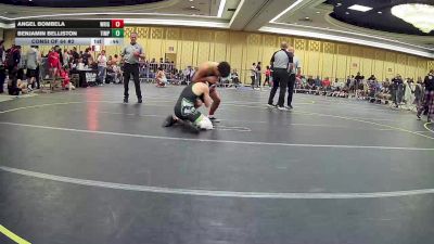 120 lbs Consi Of 64 #2 - Angel Bombela, Wright Wreslting Academy vs Benjamin Belliston, Timpanogos