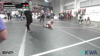 45 lbs Consi Of 8 #2 - Mason Salazar, Bartlesville Wrestling Club vs Charles Barnes, Mannford Pirate Youth Wrestling