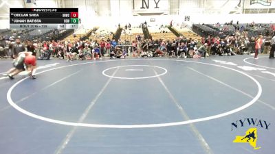 128 lbs Cons. Semi - Jonah Batista, Bear Cave Wrestling vs Declan Shea, Deep Roots Wrestling Club