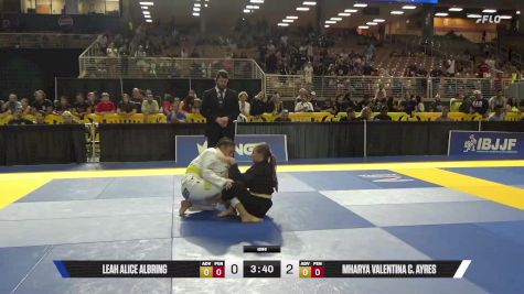 Mharya Valentina C. Ayres vs Leah Alice Albring 2025 Pan Kids Jiu-Jitsu IBJJF Championship