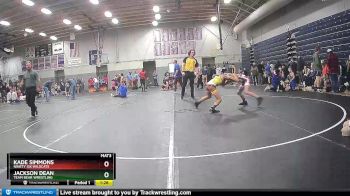 80/85 Round 2 - Jackson Dean, Team Bear Wrestling vs Kade Simmons, Ninety Six Wildcats